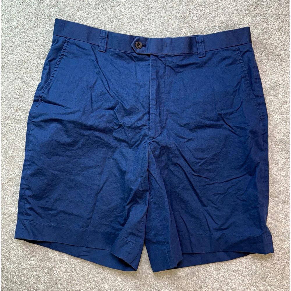 Ben Hogan Golf Shorts Mens 36 Blue Coolmax Flat Front Performance Casual Chino